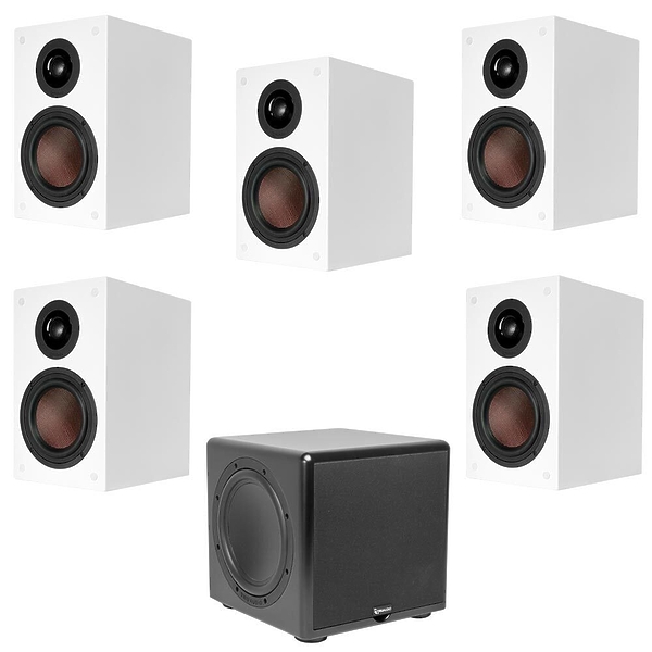 Комплект акустики TruAudio B23-BOOKSHELF-5.1-CSUB-HGWT артикул 234075Si-1