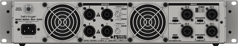 Усилитель мощности многоканальный Behringer NU4-6000 артикул 106681Si-1 фото 4