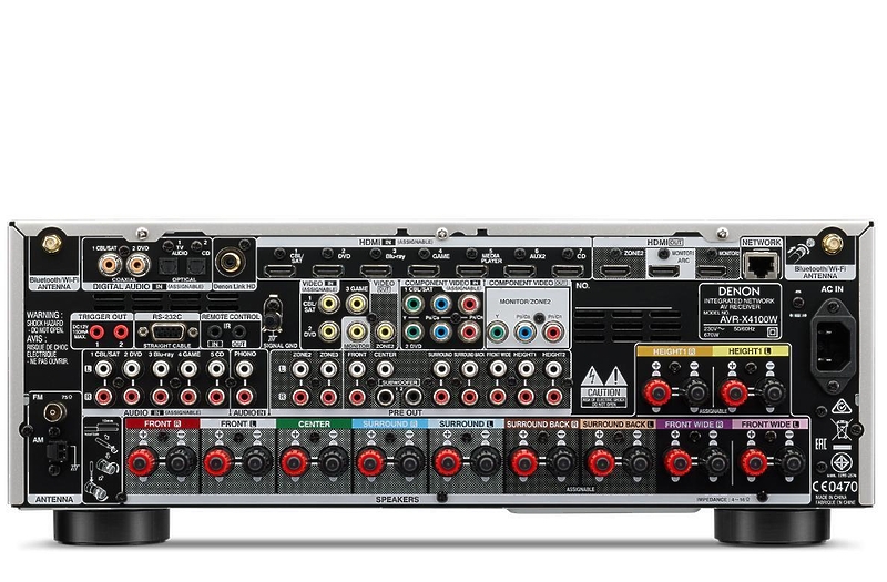 AV ресивер Denon AVR-X4100W premium silver артикул 108697Si-1 фото 3