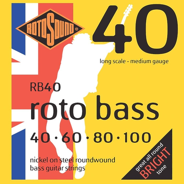Струны Rotosound RB40 NICKEL (UNSILKED) 40 60 80 100 артикул 275399Si-1