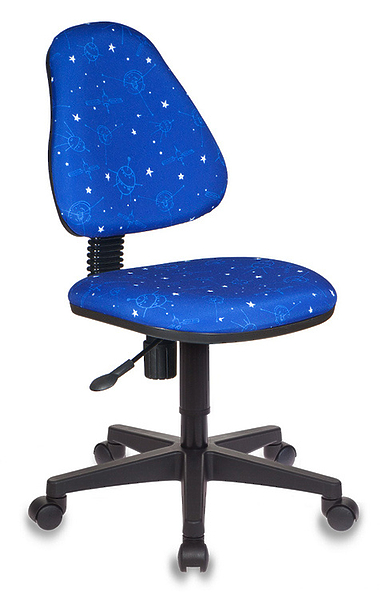 Кресло Бюрократ KD-4/COSMOS (Children chair KD-4 blue cosmos cross plastic) артикул 263298Si-1
