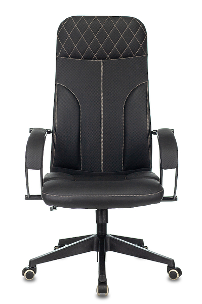 Кресло Бюрократ CH-608/ECO/BLACK (Office chair CH-608/ECO black eco.leather cross plastic) артикул 263392Si-1 фото 4