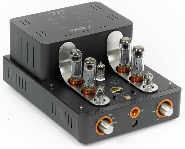 Ламповый интегральный усилитель Unison Research Triode 25 USB/DAC black артикул 150322Si-1 в интернет-магазине «HiFiRussia»