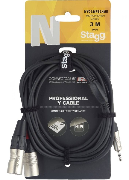Профессиональный кабель Stagg NYC3/MPS2XMR артикул 265941Si-1
