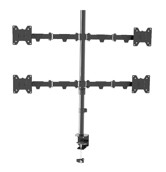 Настольное крепление для четырех мониторов 14"-26" Wize WDM4-26 артикул 271033Si-1