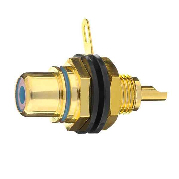 Разъем In-Akustik Premium RCA-Panel Jack blue 1 pc #0090801004 артикул 168699Si-1