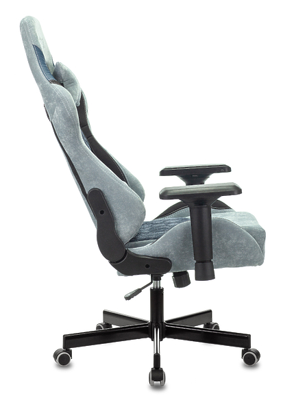 Кресло Zombie VIKING 7 KNIGHT BL (Game chair VIKING 7 KNIGHT Fabric blue textile/eco.leather headrest cross metal) артикул 263416Si-1 фото 18