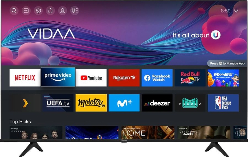 4K телевизор Hisense 55A6BG артикул 267293Si-1
