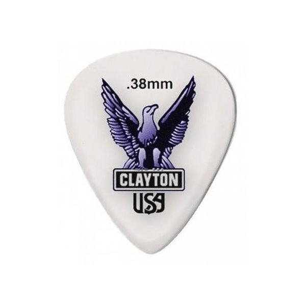 Медиаторы CLAYTON S38/12 - 0.38 mm ACETAL polymer стандартные 12 шт артикул 290656Si-1
