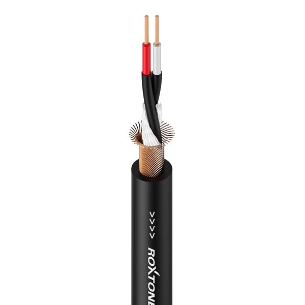 Микрофонный  кабель Roxtone MC005/100 black артикул 230646Si-1