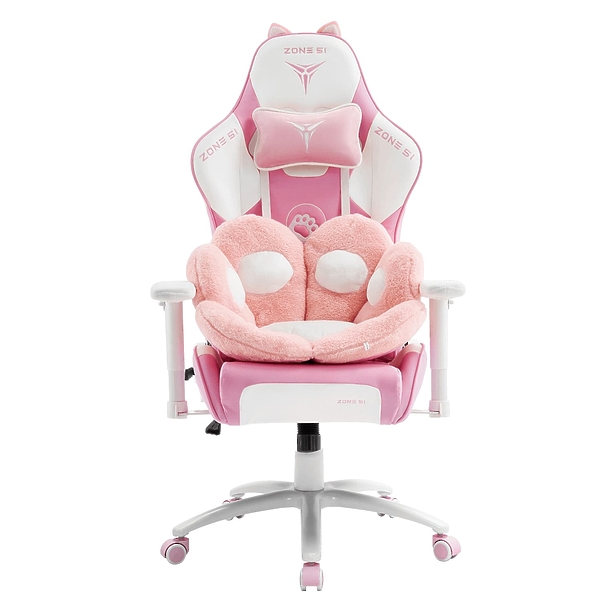Кресло компьютерное игровое ZONE 51 KITTY MEOW Edition Pink артикул 312629Si-1