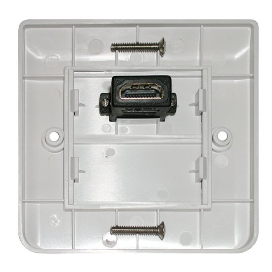 HDMI розетка Dr.HD 1xHDMI квадратная артикул 110903Si-1 фото 3