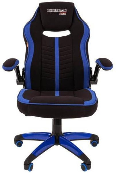Кресло игровое Chairman game 19 00-07069643 Black/Blue артикул 269957Si-1 фото 3