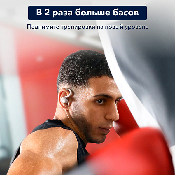 True wireless наушники Soundcore Sport X10 White артикул 283056Si-1 фото 9