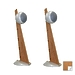 Напольная акустика Cabasse BALTIC 4 ON STAND wild cherry/glossy white