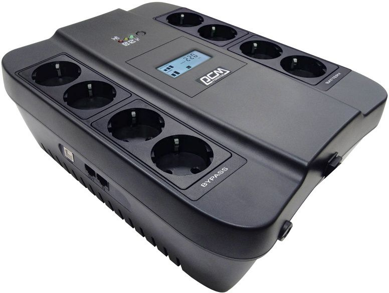 Блок бесперебойного питания Powercom Spider SPD-750U LCD Black артикул 268116Si-1