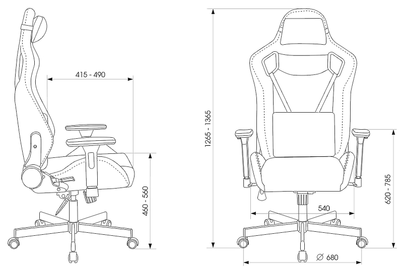 Кресло Knight OUTRIDER BO (Game chair Knight Outrider black/orange rombus eco.leather headrest cross metal) артикул 263358Si-1 фото 21