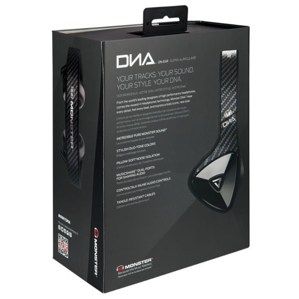 Наушники Monster DNA On-Ear Headphones Carbon Black (137008-00) артикул 120227Si-1 фото 11