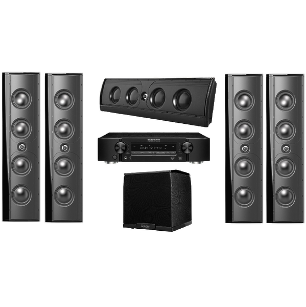 Комплект домашнего кинотеатра Marantz NR1509 black + DT Mythos XTR-40 + SuperCube 2000 black артикул 196226Si-1