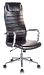 Кресло Бюрократ KB-9N/ECO/BLACK (Office chair KB-9N/ECO black eco.leather headrest cross metal хром)