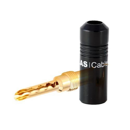 Разъем Atlas Z-plug Screw, черный с белым артикул 168857Si-1