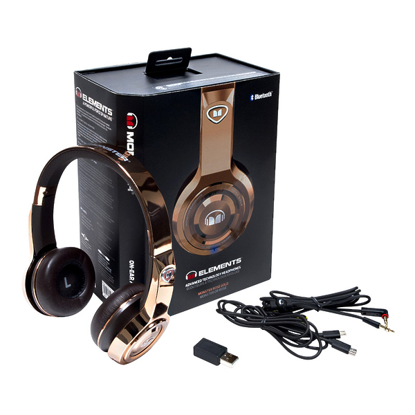 Наушники Monster Elements Wireless On-Ear Rose Gold (137055-00) артикул 163172Si-1 фото 9