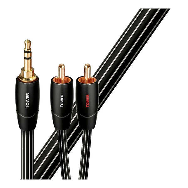 Кабель межблочный аудио AudioQuest Tower  (2.0 m, 3.5M-RCA ) артикул 177412Si-1