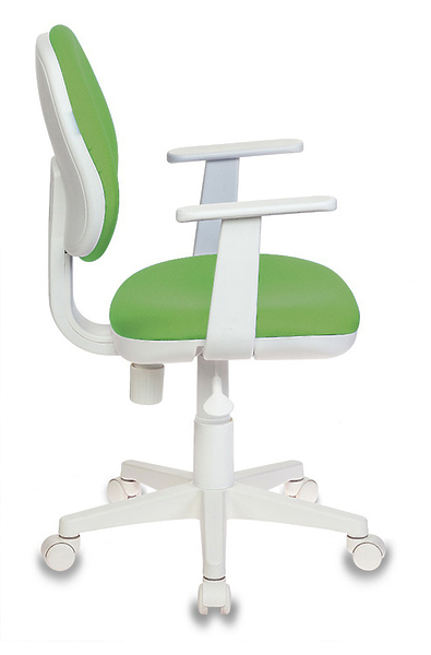 Кресло Бюрократ CH-W356AXSN/15-118 (Children chair Ch-W356AXSN l-green 15-118 cross plastic plastik белый) артикул 263263Si-1 фото 4