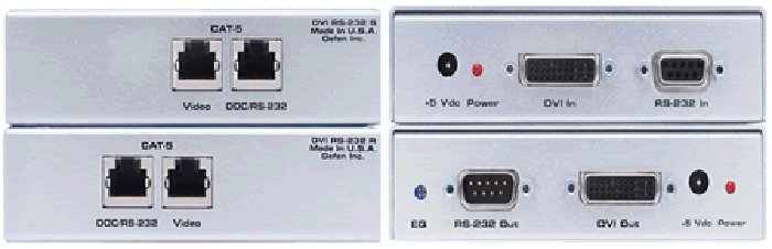Удлинитель Gefen EXT-DVIRS232-CAT5N артикул 137210Si-1 фото 3
