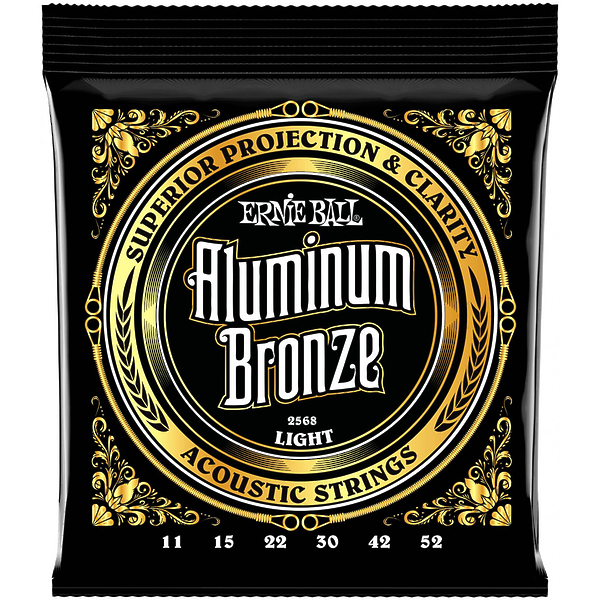 Струны для акустической гитары Ernie Ball 2568 Aluminum Bronze Light 11-15-22w-30-42-52 артикул 291605Si-1