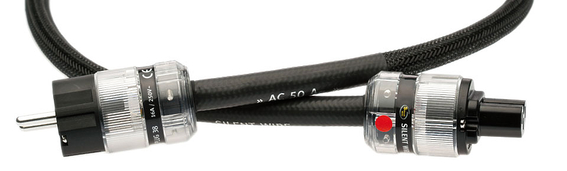 Сетевой кабель Silent Wire AC 50 Ag Powercord 2.0m артикул 132813Si-1