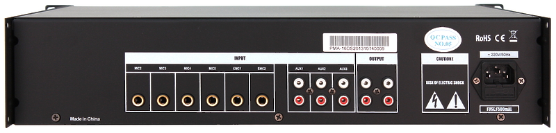 Микшер-предусилитель Proaudio PMA-16D артикул 306107Si-1 фото 3