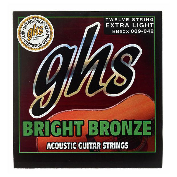 Струны для акустической гитары GHS Strings BB60X артикул 312441Si-1