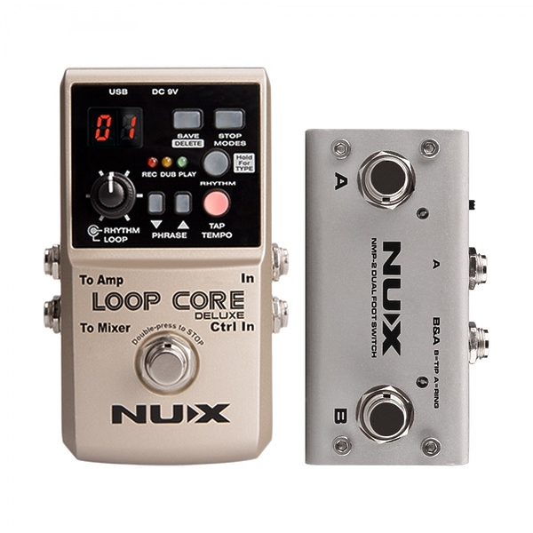 Педаль эффектов + футсвитч Nux Loop-Core-Deluxe-Bundle артикул 321022Si-1