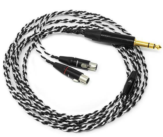 Audeze Black-Sliver headphone cable 1/4" stereo plug артикул 404539-1