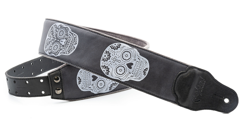 Ремень для гитары RightOn Straps Leathercraft Sugar Black артикул 331641Si-1