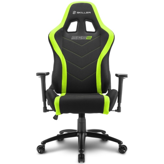 Кресло игровое Sharkoon SKILLER SGS2 BK/GN артикул 269912Si-1 фото 3