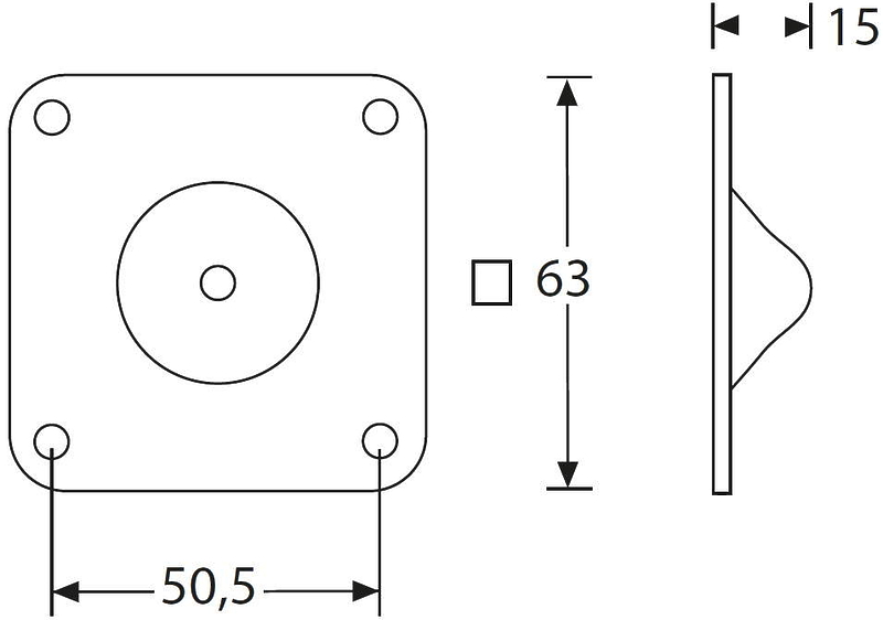 Ножка стопорная Adam Hall 4937 артикул 247758Si-1 фото 3