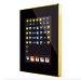 Сенсорная панель KNX Zennio Z41 Lite черный, алюминиевая рамка под золото