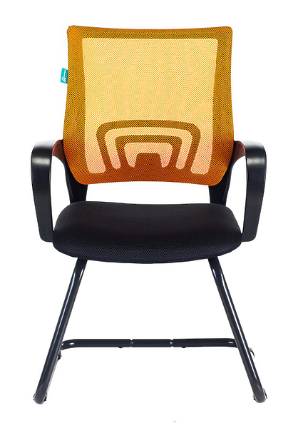 Кресло Бюрократ CH-695N-AV/OR/TW-11 (Office chair CH-695N-AV orange TW-38-3 seatblack TW-11 runners metal черный) артикул 263458Si-1 фото 3