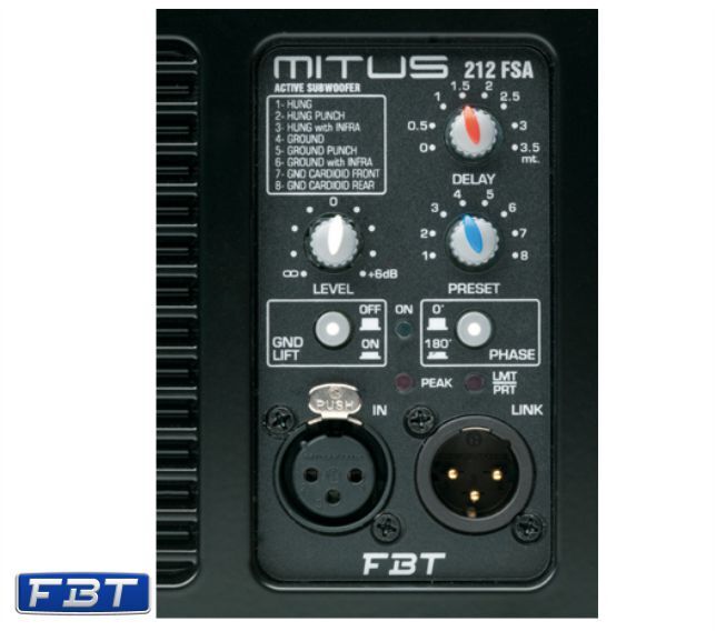 Сабвуфер FBT MITUS 212FSA артикул 124151Si-1 фото 3