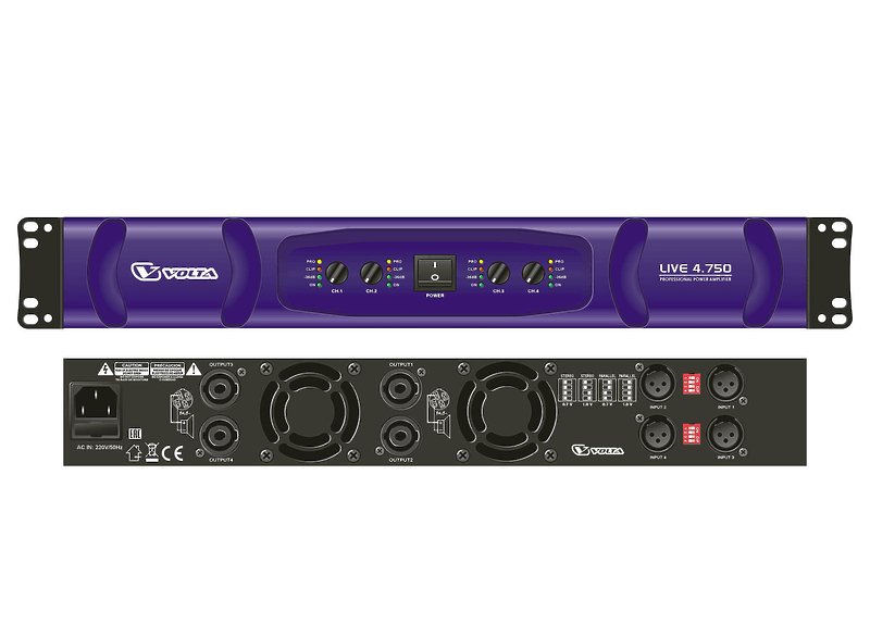 Усилитель мощности Volta LIVE 4.750 артикул 256023Si-1