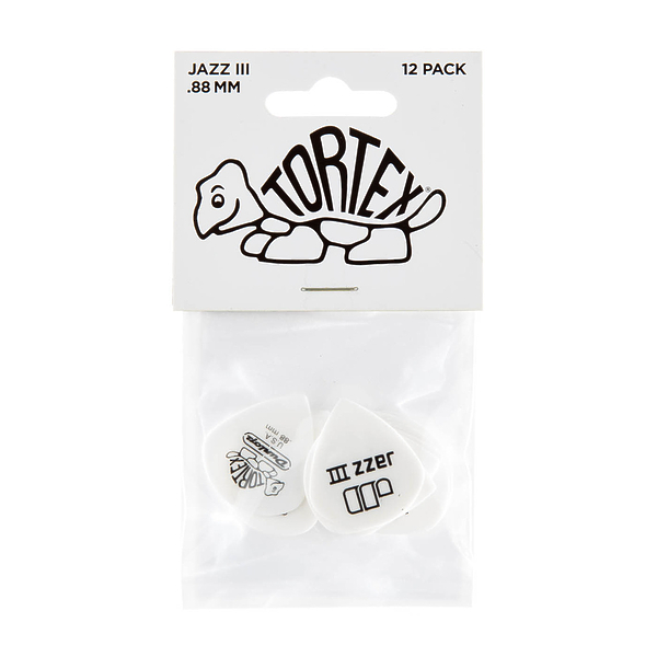 Медиаторы Dunlop 478P088 Tortex White Jazz III (12 шт) артикул 319576Si-1