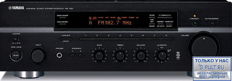 Стереоусилитель Yamaha RX-497 black артикул 323857FV-1 фото 3
