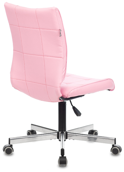 Кресло Бюрократ CH-330M/LPINK (Office chair CH-330M l.pink Diamond 357 eco.leather cross metal) артикул 263292Si-1 фото 5