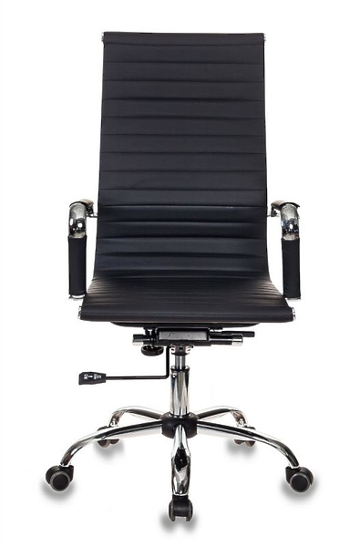 Кресло Бюрократ CH-883/BLACK (Office chair CH-883 black eco.leather cross metal хром) артикул 263344Si-1 фото 3