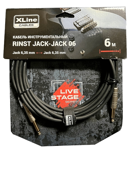 Кабель инструментальный Xline Cables RINST JACK-JACK 06 артикул 282522Si-1