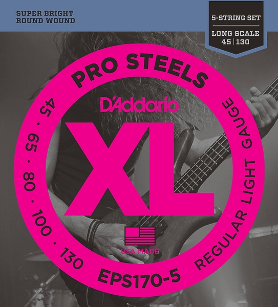 Струны для 5-струнной бас-гитары D'Addario EPS170-5 артикул 308112Si-1