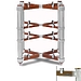 Подставка под Hi-Fi компоненты Solid Tech Rack of Silence 4 Regular Walnut/Silver