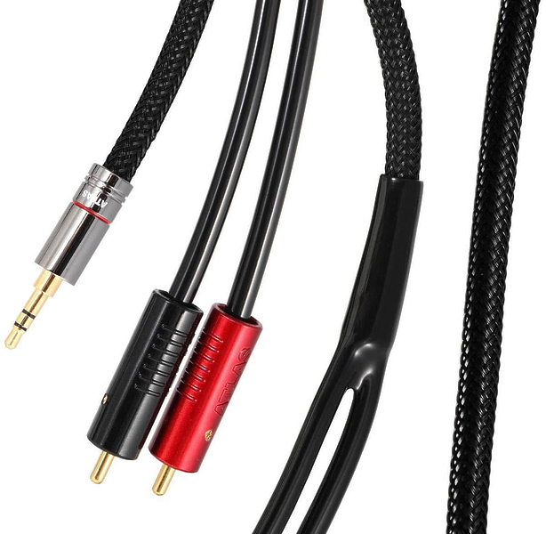Межкомпонентный кабель Atlas Hyper Metik 3.5 - Achromatic RCA 1:2 - 0.50m артикул 244044Si-1